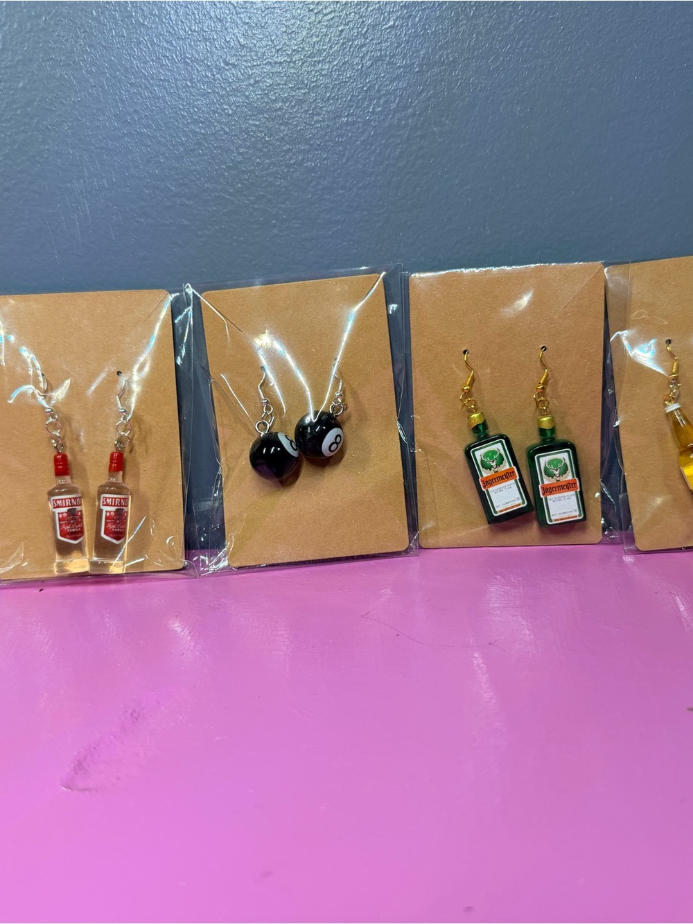 Novelty Bar Themes Dangle Earrings - handmade